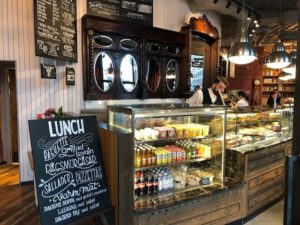 Caffe Nero Torsplan-interior counter with fridge area view