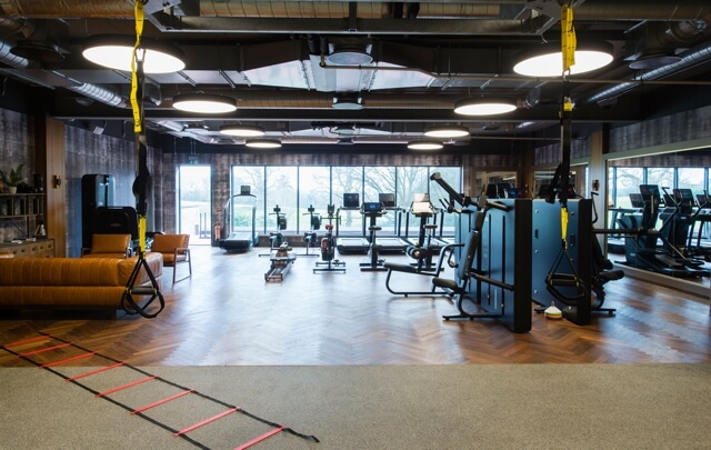 South Lodge gym view towards the window
