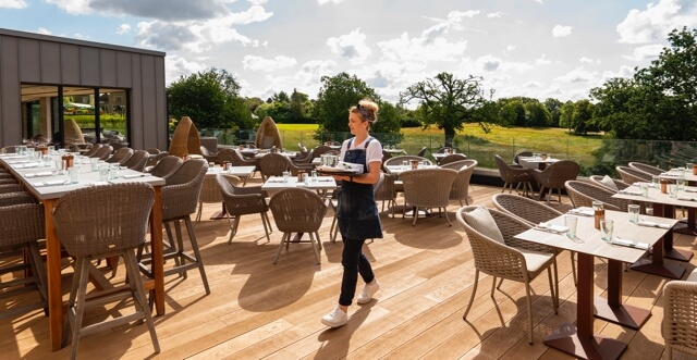 South Lodge outside terrace view